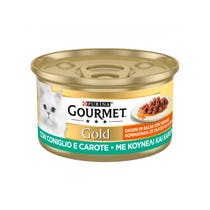 Purina Gourmet Gold Würfelsauce mit Kaninchen und Karotten für Katzen, 85 g Dose-3