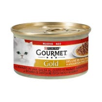 Purina Gourmet Gold Delights in Sauce mit Rind für Katzen Dose 85g-2