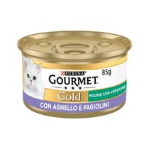 Purina Gourmet Gold Mousse mit Lamm und grünen Bohnen für Katzen Dose 85g-3