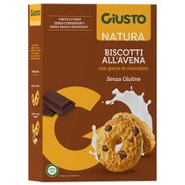 Giusto Senza Glutine Biscotti All'Avena Con Gocce Di Cioccolato 250g-1