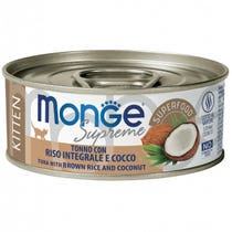 Monge Supreme Nassfutter für Kätzchen mit Thunfisch, braunem Reis und Kokosnuss, 80 g-2