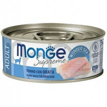 Monge Supreme Thunfisch-Seebrassen-Nassfutter für ausgewachsene Katzen, 80 g-2
