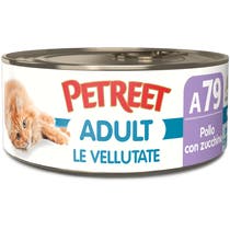 Petreet Vellutate Pollo Con Zucchine Cibo Umido Gatto Adulto Barattolo 70g-1