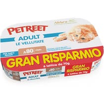 Petreet Velvety Kalbfleisch Nassfutter für ausgewachsene Katzen 6x70g-2