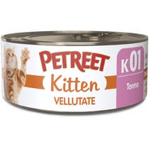 Petreet Vellutate Tonno Cibo Umido Gattino Barattolo 60g-1