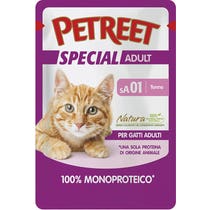 Petreet Monoprotein-Thunfisch-Nassfutter für ausgewachsene Katzen, Beutel 70 g-2