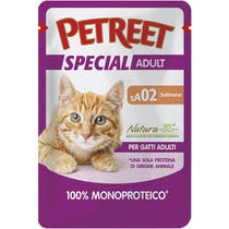 Petreet Monoprotein-Lachs-Nassfutter für ausgewachsene Katzen, 70-g-Beutel-2