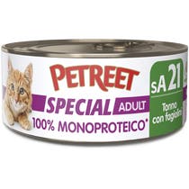 Petreet Monoproteico Tonno Con Fagiolini Cibo Umido Gatto Adulto Barattolo 60g-1