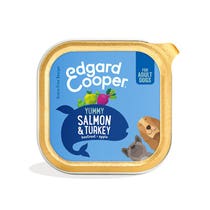 Edgard & Cooper Adult Grain Free Freilandlachs und Truthahn Nassfutter für Hunde, 150 g-1