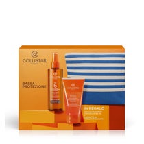 Collistar Cofanetto Olio Secco Superabbronzante SPF 6 + Doccia-Shampoo Doposole + Pochette-1