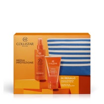 Collistar Cofanetto Latte Spray Abbronzante SPF 20 + Doccia-Shampoo Doposole + Pochette-0