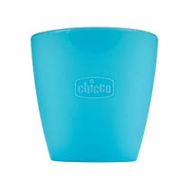 Chicco Easy Mug Blaues Silikonglas 6 Monate+-1