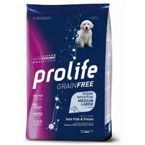 Prolife Grain Free Sensitive Sole Fish & Potato Cibo Secco Per Cani Cuccioli Taglia Media/Grande Sacco 10 kg-3