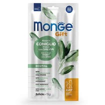Monge Soft Sticks Dental für Katzen, frisches Kaninchen mit Salbei, 15 g-1