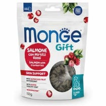 Monge Snack Super M Hautunterstützung für erwachsene Hunde, Lachs mit Preiselbeeren, 150 g-1