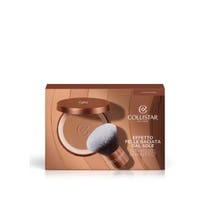 Collistar Set aus Bronzing-Puder mit Seideneffekt Nr. 4, 4 Hawaii Matte + Kabuki-Pinsel-1