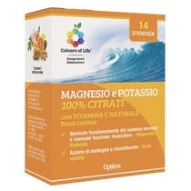 Colours Of Life Magnesium und Kalium 100 % Citrate mit natürlichem Vitamin C 14 Stickpack-1