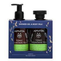 Apivita Cofanetto Gel Doccia 250ml + Latte Corpo al Tè di Montagna 200ml-2