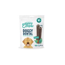 Edgard & Cooper Doggy Dental Große Erdbeer- und Minz-Zahnstäbchen für Hunde, 255 g-1