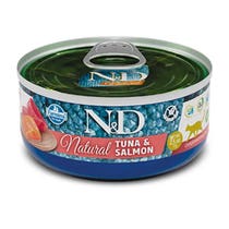 N&D CAT NATURAL TUNA&SALM 140G-2
