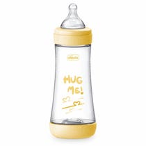 Chicco Biberon Neonato Perfect 5 Biberon Giallo Flusso Veloce 300 ml 4Mesi+-5