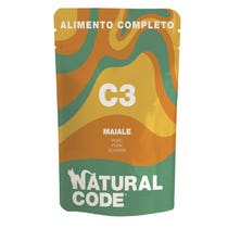 Natural Code C3 Maiale Gatti Adulti Busta 70g-1
