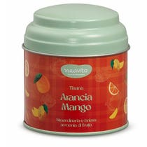 Neavita Orangen- und Mango-Aufguss im roten Happy Fruits-Glas-2