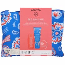 Apivita Bee Sun Safe Dry Touch Unsichtbares Gesichtsfluid SPF50 50 ml + Aftersun 100 ml + Beutel-1