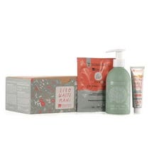 La Saponaria Hand- und Nagelcreme-Box + Handseife in Pulverform + Spender-1