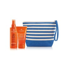 Collistar Gesichts- und Körperbräunungsmilch-Sprühbox SPF20 200 ml + Duschshampoo 150 ml + Clutch-1