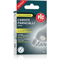 Pic Solution Ovale Hornhautpflaster, Packung mit 9 Stück, 2,8 x 1,8 cm-1