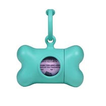 United Pets Bon Ton Nano Classic Collection Aquamarinfarbener Hygienebeutelhalter-1