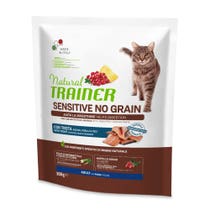 Natural Trainer Sensitive No Grain Adult mit Forelle für ausgewachsene Katzen 300 g-1