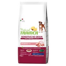 Natural Trainer Sensitive No Grain Medium & Maxi Adult mit Schweinefleisch für ausgewachsene Hunde 12 kg-1