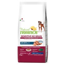 Natural Trainer Sensitive No Grain Medium & Maxi Adult mit Forelle für erwachsene Hunde 12 kg-1