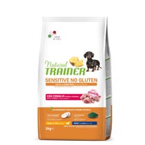 Natural Trainer Sensitive No Gluten Small & Toy Adult mit Kaninchen für Hundespielzeug 2 kg-1
