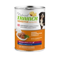 Natural Trainer Dog Sensitive No Gluten Medium & Maxi Adult mit Schweinefleisch und Getreide 400 g-1