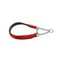 Ferplast Daytona CSS Semi-Choke-Halsband, weiches Nylon, rote Polsterung für Hunde, CSS20/55-1