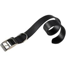 Ferplast Naturschwarzes Halsband für Hunde aus echtem Leder, Größe C25/53-1