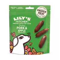 Lily's Kitchen Cracking Schweinefleisch- und Apfelwürstchen-Snacks für Hunde, 70 g