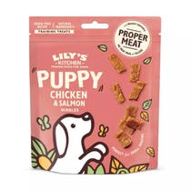 Lily's Kitchen Puppy Hähnchen- und Lachs-Knabbersnacks für Hunde, 70 g-1
