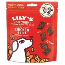 Lily's Kitchen Hähnchen- und Rindfleisch-Trainingssnacks für Hunde, 70 g