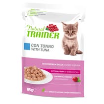 Natural Trainer Kitten & Young Thunfischstücke in Sauce für Kätzchen, 85 g-1