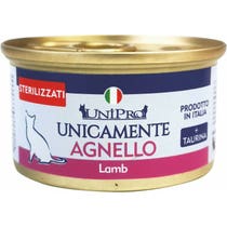 Unipro Only Lamm Nassfutter Sterilisierte ausgewachsene Katzen 85g Glas-2