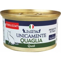 Unipro Only Wachtel-Nassfutter, sterilisiert, für ausgewachsene Katzen, 85 g Glas-2