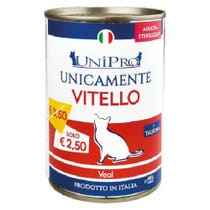 Unipro Solely Calf Nassfutter, sterilisierte erwachsene Katzen, 400 g Glas-1