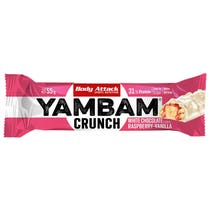 Newtritions Body Attack YamBam Riegel Crunch, weiße Schokolade, Himbeer- und Vanillegeschmack, 55 g-1