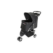 Camon Pet Kinderwagen Schwarz für Hunde, Katzen und Kleintiere-1