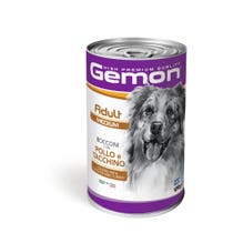Gemon Bocconi Huhn und Truthahn Nassfutter ausgewachsene Hunde Mittleres Glas 1,25 kg-2