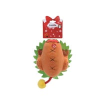 Camon Plüsch-Weihnachts-Truthahnspiel mit Seil für Hunde-3